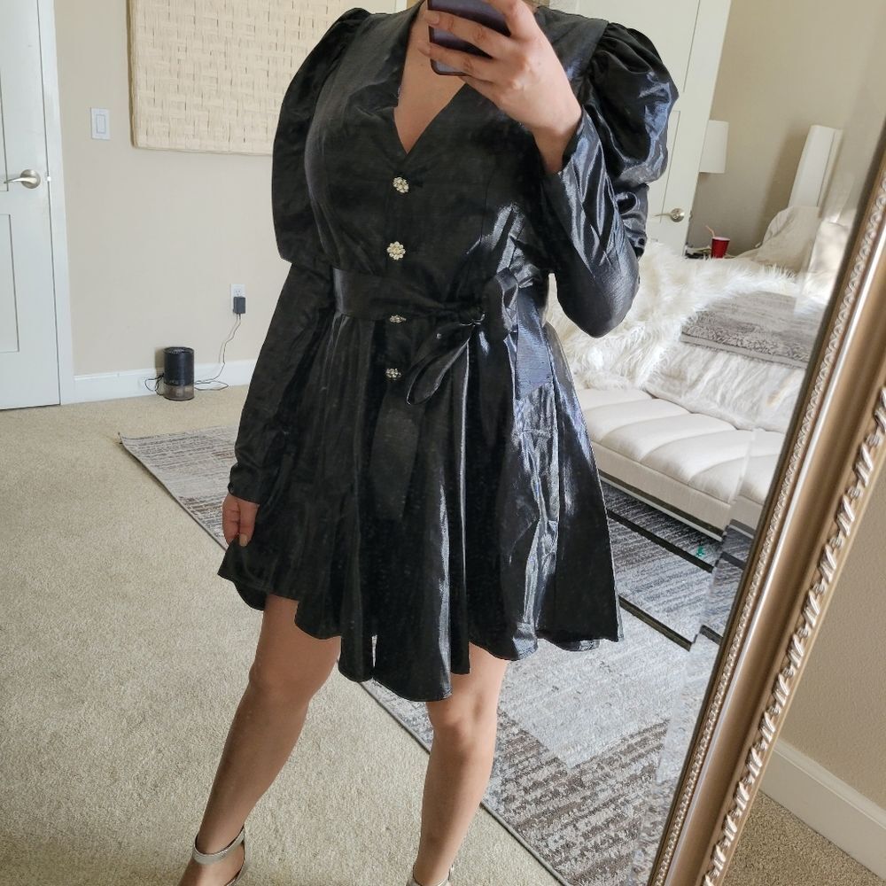 ROTATE- Metallic Dress - Picture 5 of 9